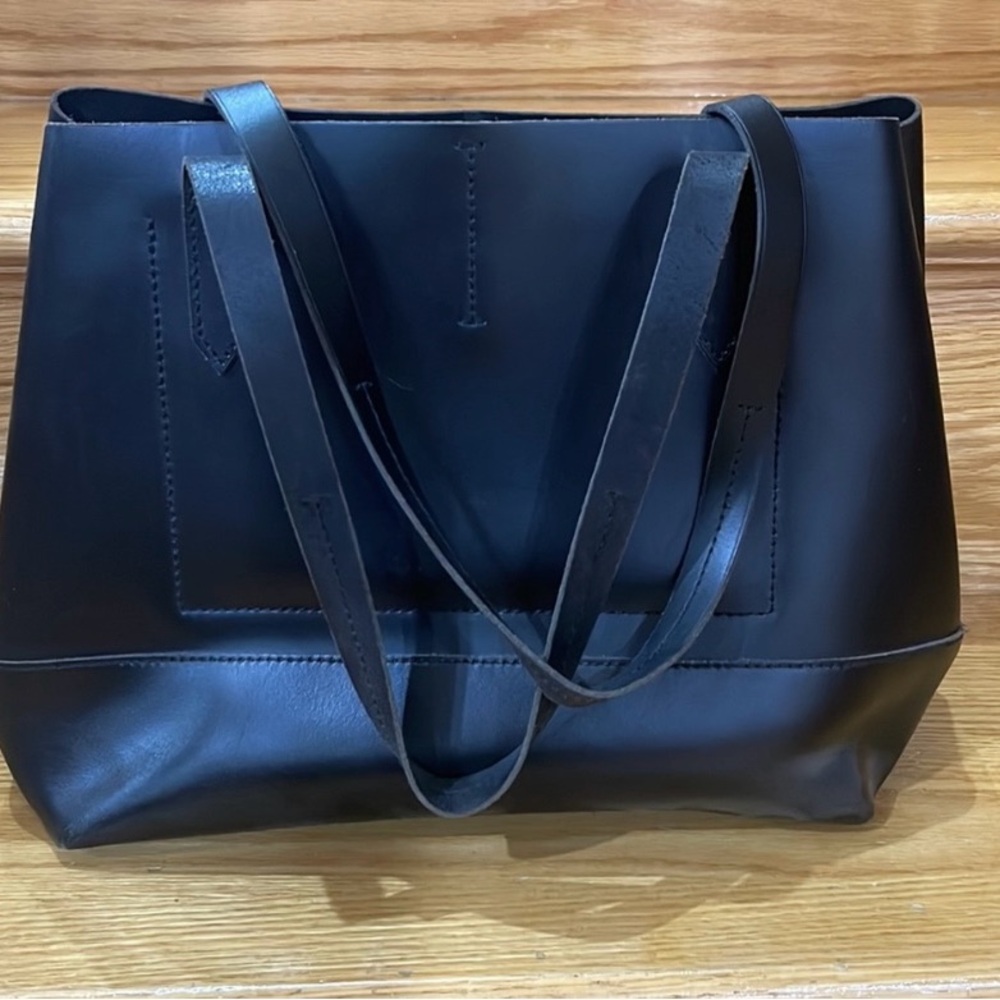 J. Crew Genuine Leather Medium Tote Bag